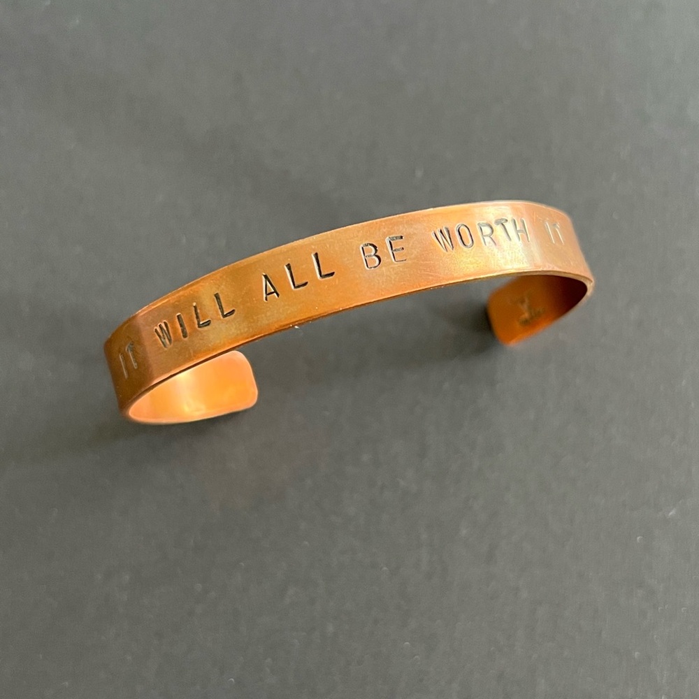 Lux & Luca “It Will All Be Worth It” Copper Cuff